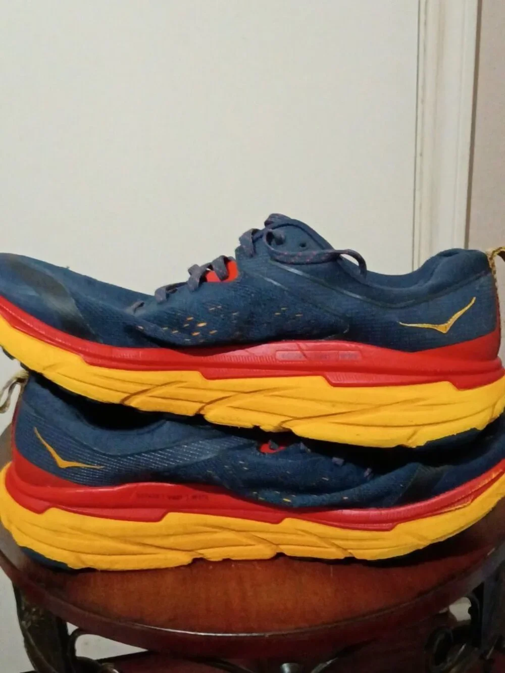 Hoka One Challenger ATR 6 Outer Space Blue Yellow Men’s Size 11D 1106510-OSRY